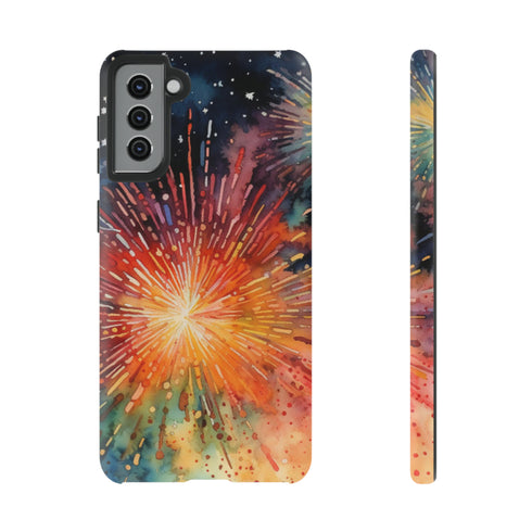 Summer Fireworks in Watercolor - Impact Resistant Phone Case